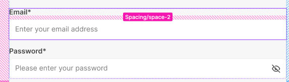 Form spacing example