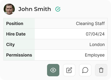 Mobile Table Example